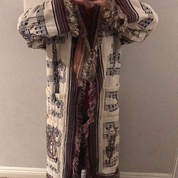 Handmade Sheet Music/Instruments Robe - Picture 4 of 4